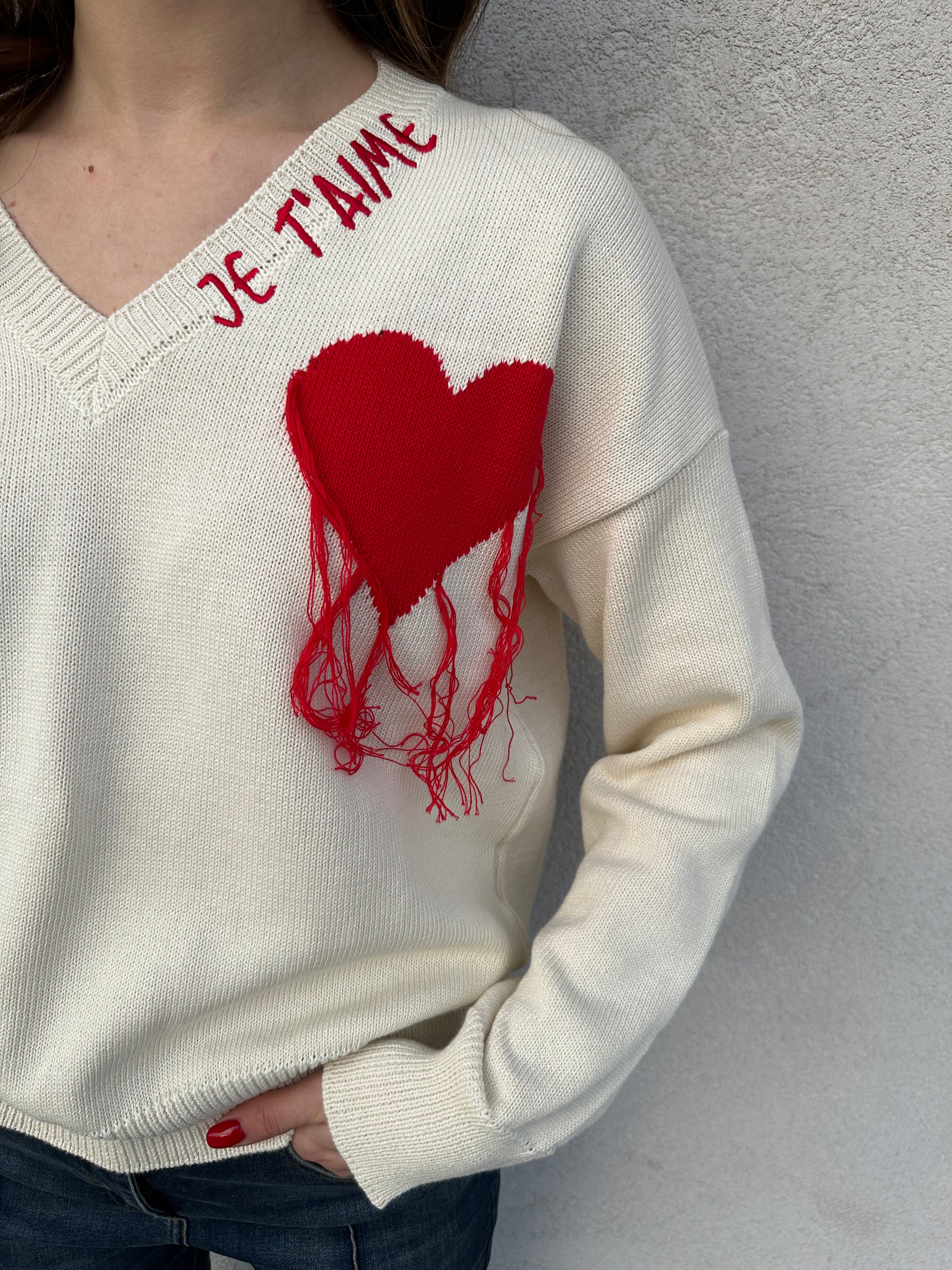 Maglione CUORE ROSSO - VICOLO