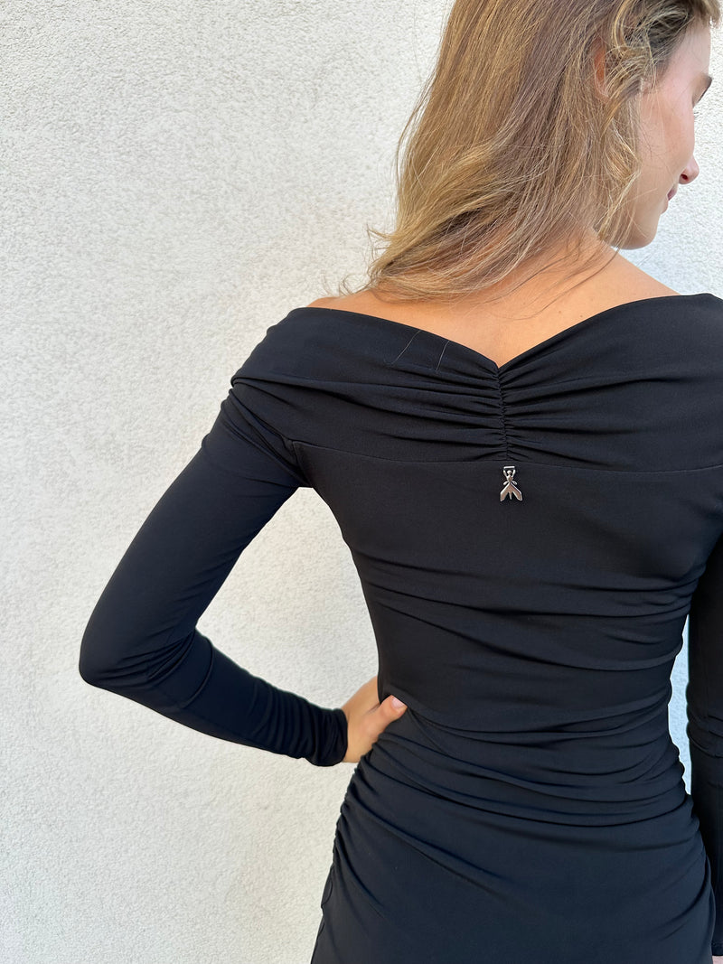 Abito torchon NERO - PATRIZIA PEPE