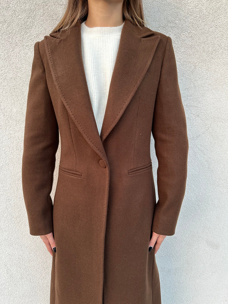 Cappotto monopetto MORO - SILENCE LIMITED