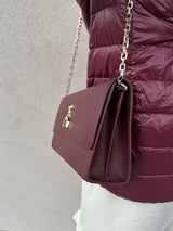 Pochette con catena BURGUNDY - PATRIZIA PEPE