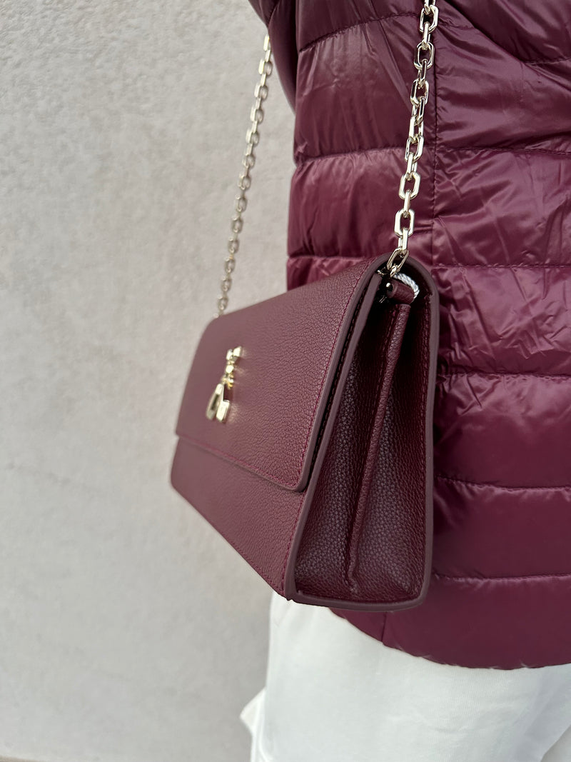 Pochette con catena BURGUNDY - PATRIZIA PEPE