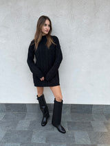 Maxi abito trecce NERO - PATRIZIA PEPE