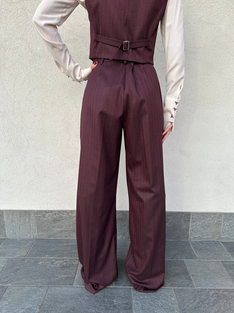 Pantalone gessato lurex - MAR DE MARGARITAS