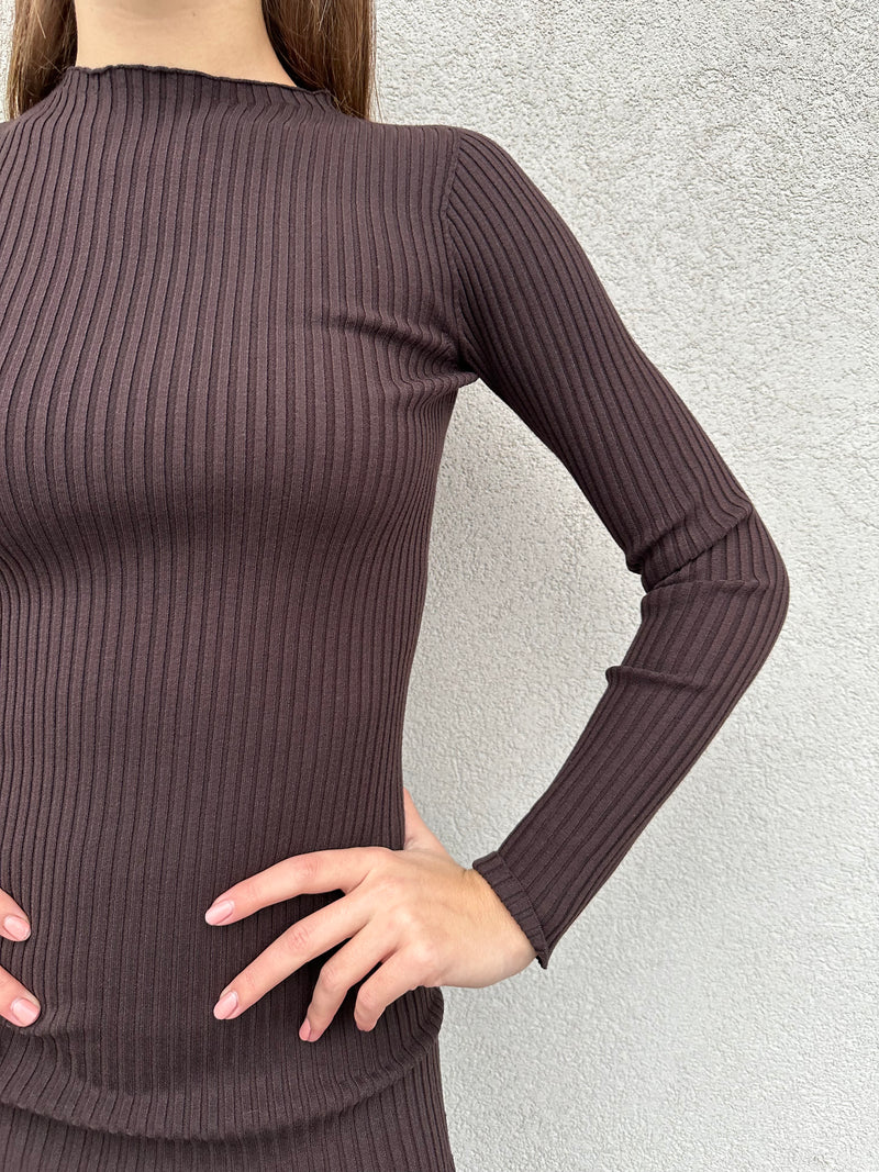 Abito spacchetto CIOCCOLATO - VICOLO