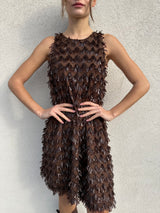 Abito paillettes CIOCCOLATO - VICOLO