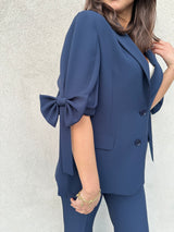 Giacca fiocchi BLU - VICOLO