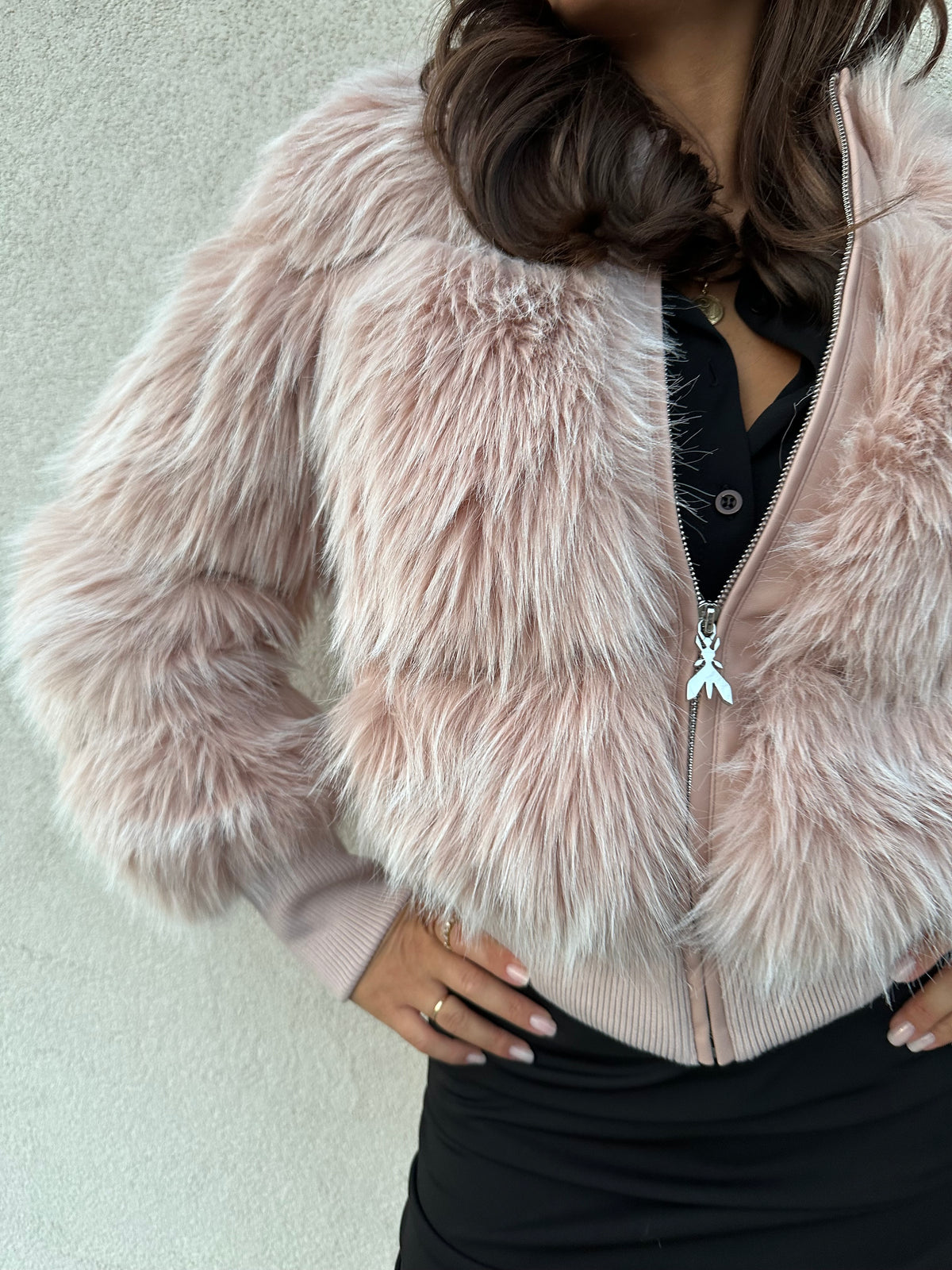 Ecopelliccia bomber ROSA - PATRIZIA PEPE