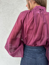 Camicia fiocco BORDEAUX - VICOLO