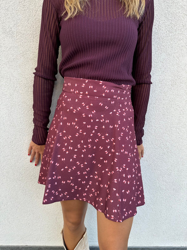 Gonna KATE papillon bordeaux - MAR DE MARGARITAS