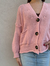 Cardigan cotone ROSA - VICOLO