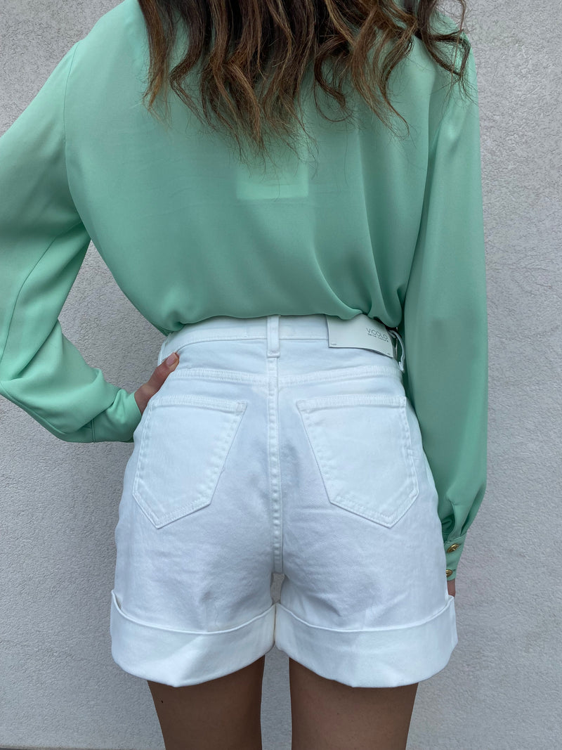 Shorts bottoni bianco - VICOLO