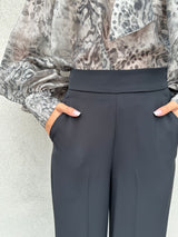 Pantalone fluido NERO - VICOLO