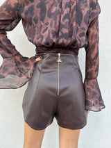 Pantaloncino intrecciato MORO - SILENCE LIMITED