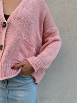 Cardigan cotone ROSA - VICOLO