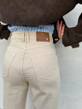 Jeans wide leg BEIGE - PATRIZIA PEPE