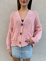 Cardigan cotone ROSA - VICOLO