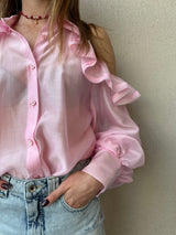 Camicia spalle scoperte ROSA - VICOLO