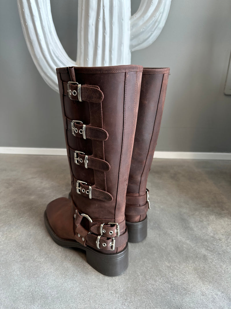 Stivale biker fibbie MORO - OVYÈ