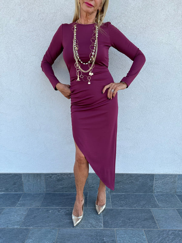 Abito CYNTHIA bordeaux - MAR DE MARGARITAS