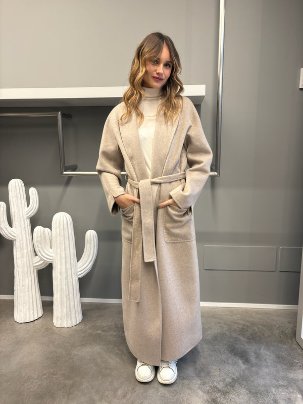 Cappotto vestaglia BEIGE - VICOLO