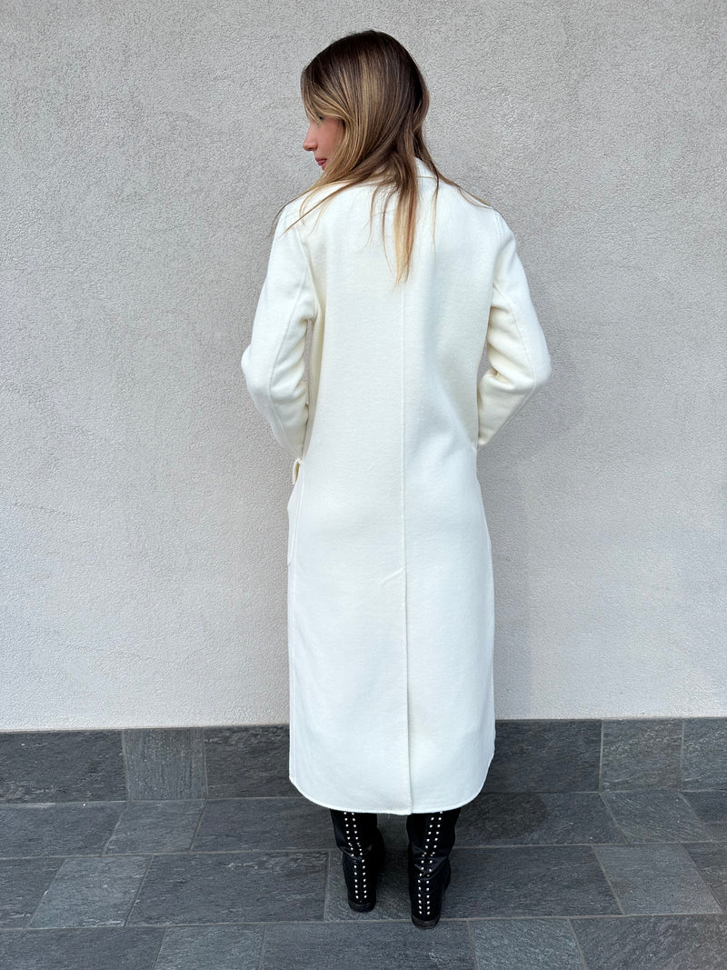 Cappotto lungo LATTE - VICOLO