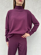 Maglia lupetto MELANZANA - KONTATTO