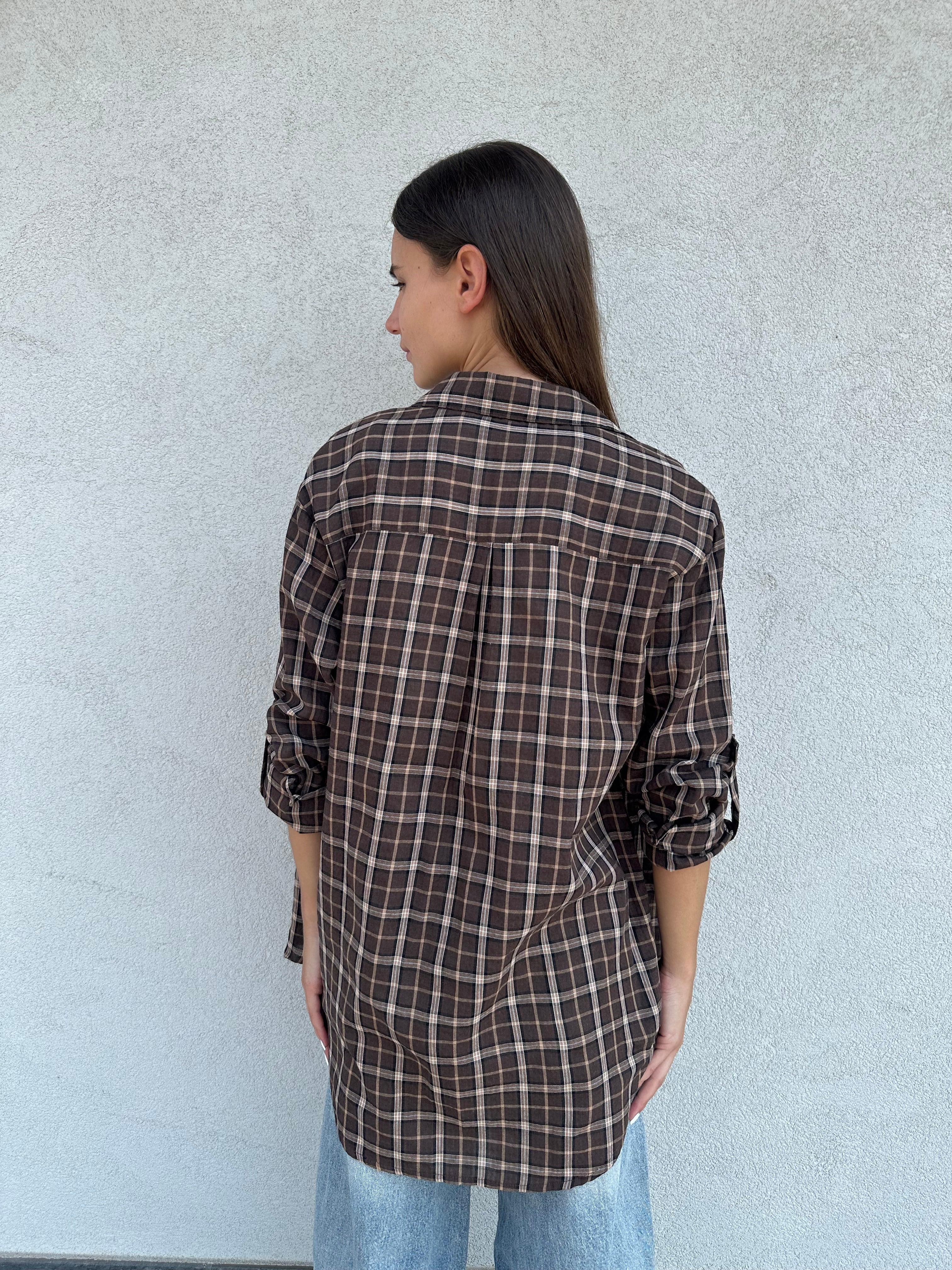 Camicia BROWN CHECK - ANNAROCK