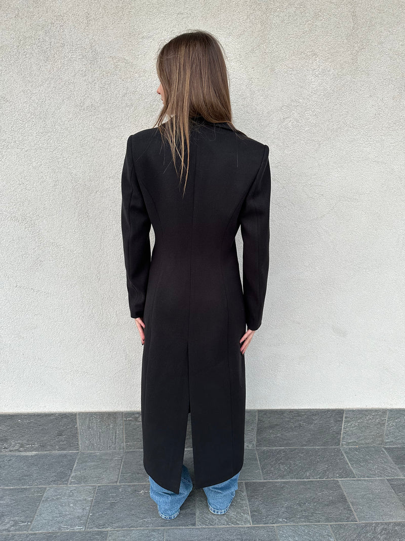 Cappotto monopetto NERO - SILENCE LIMITED