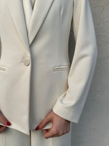 Giacca reverse raso avorio - VICOLO