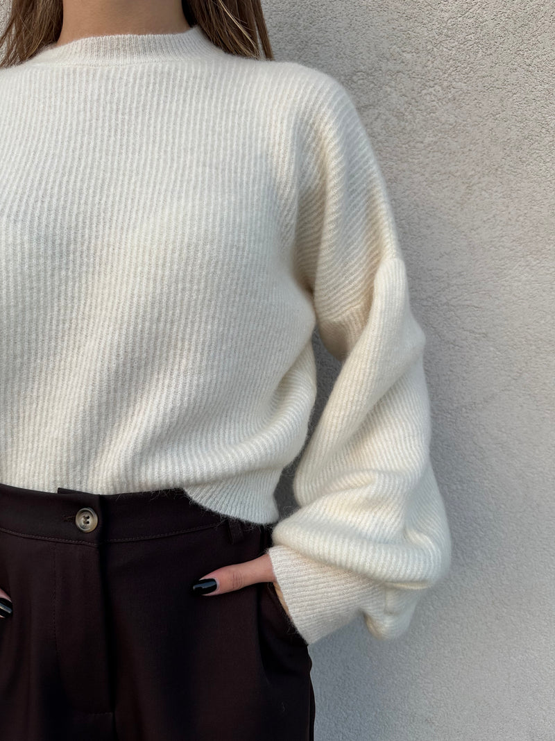 Maglioncino baloon PANNA - VICOLO