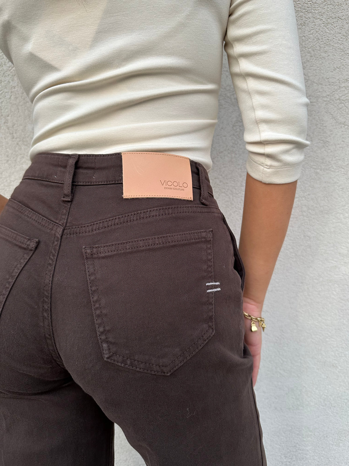 Jeans palazzo ELENA moro - VICOLO