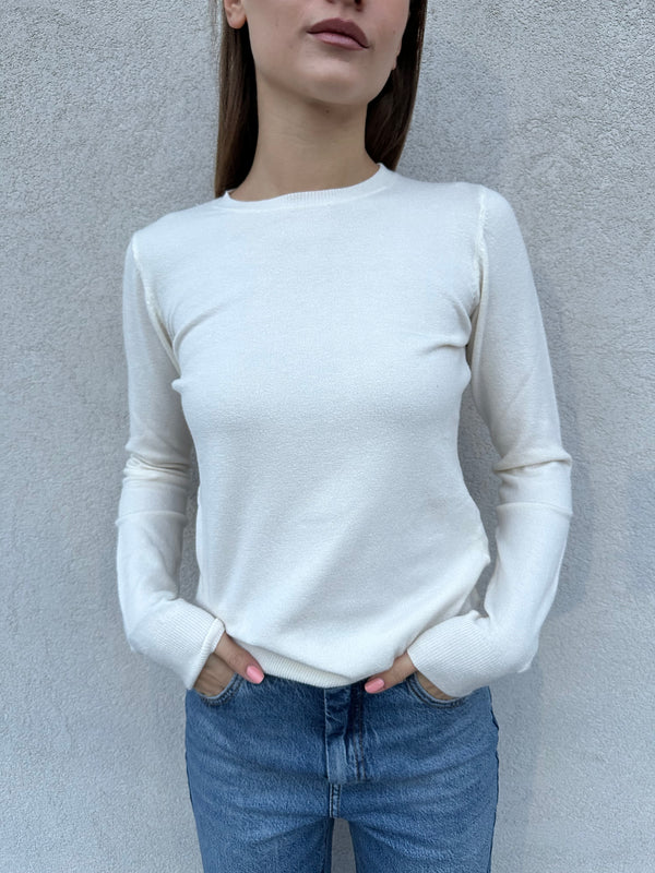 Girocollo basic PANNA - VICOLO