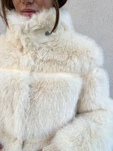 Ecopelliccia fluffy panna - PATRIZIA PEPE