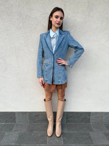 Giacca denim sciancrata - PATRIZIA PEPE