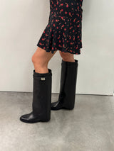 Stivale rovesciato fibbia argento - VIAROMA15