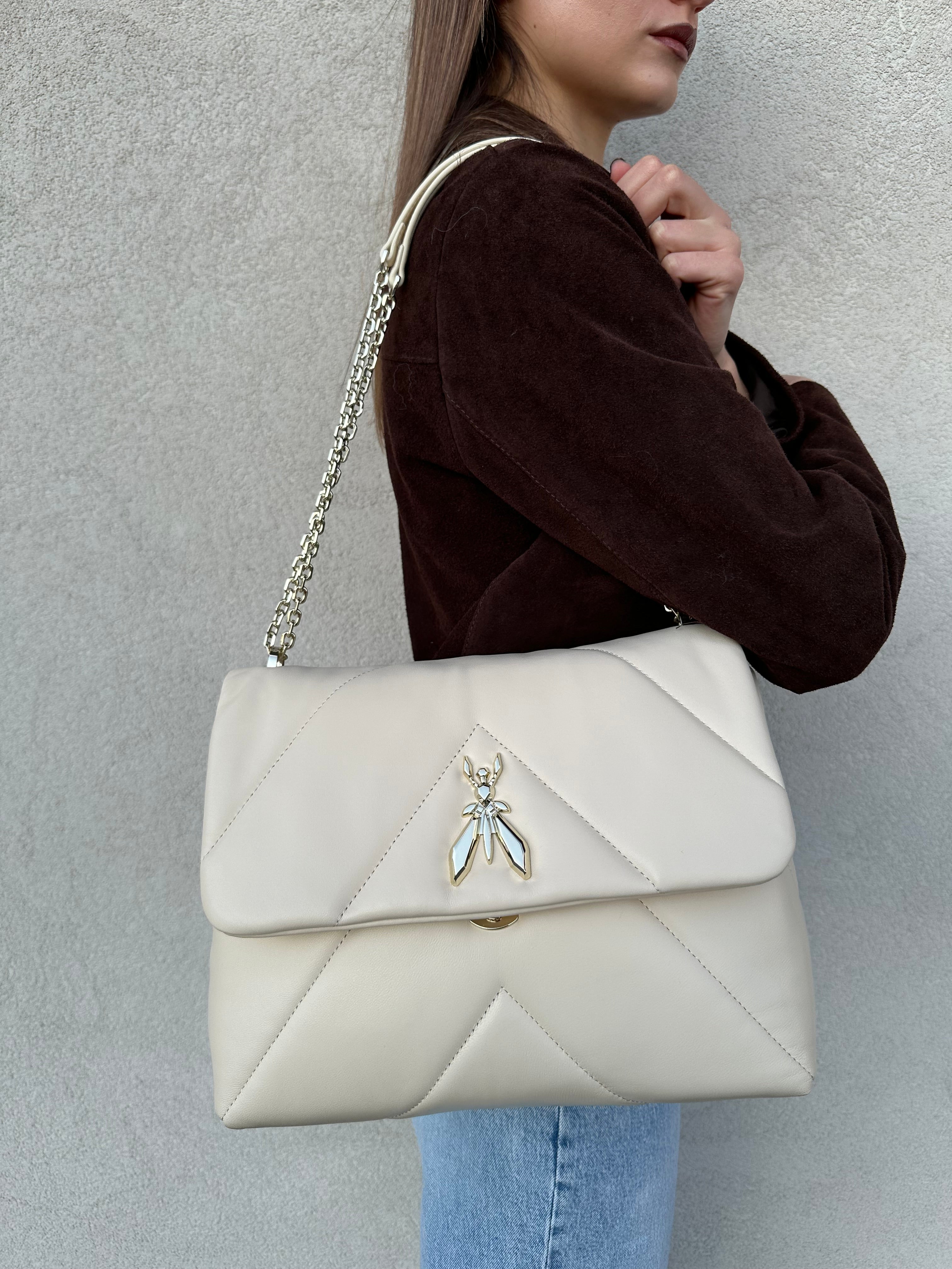Borsa FLY quilted maxi PANNA - PATRIZIA PEPE