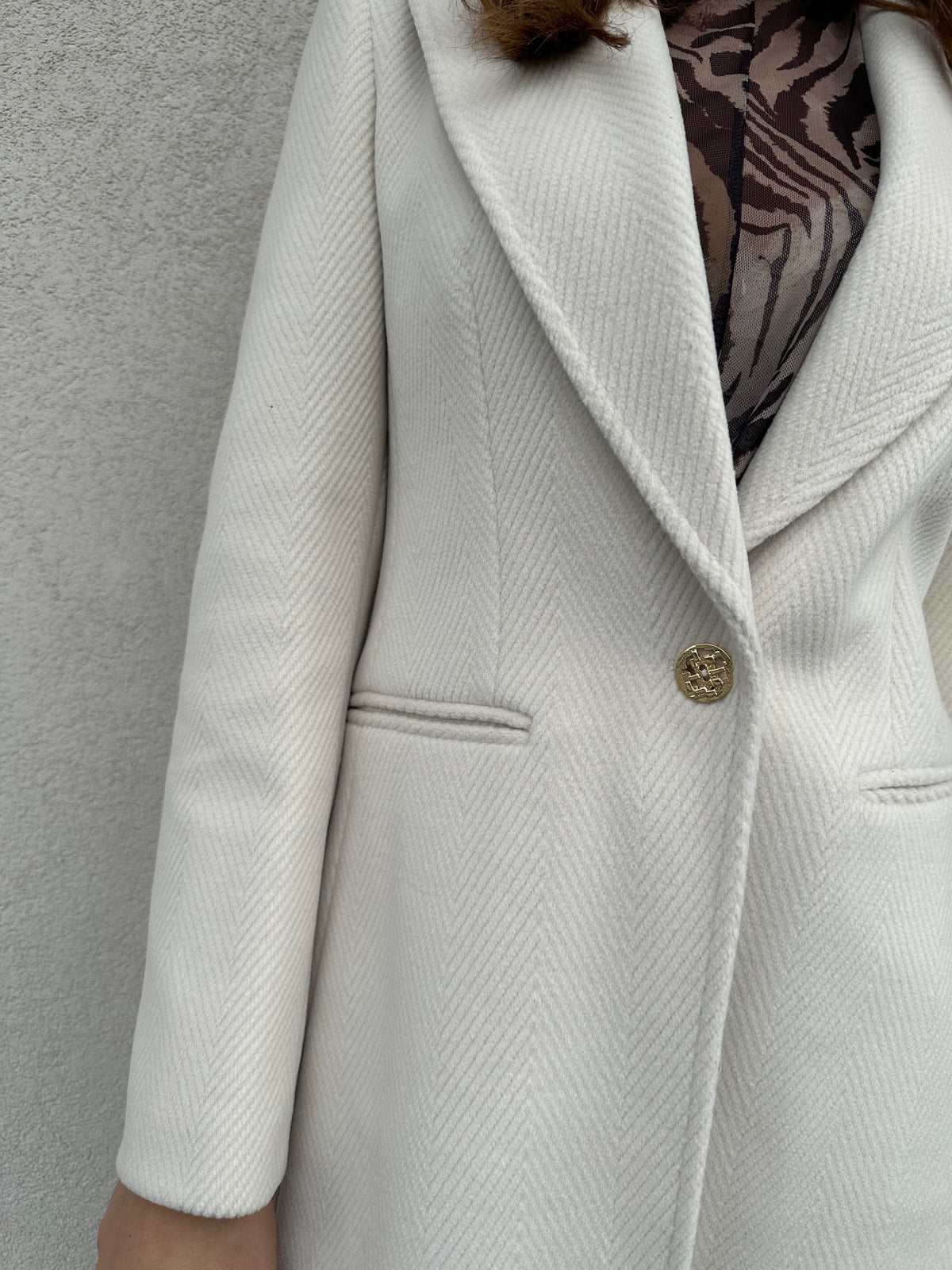 Cappotto corto PANNA - SILENCE LIMITED