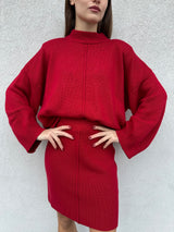 Maglione con spalline ROSSO - VICOLO