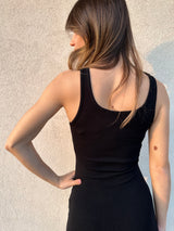 Abito costine cut out NERO - HINNOMINATE