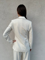 Giacca reverse raso avorio - VICOLO