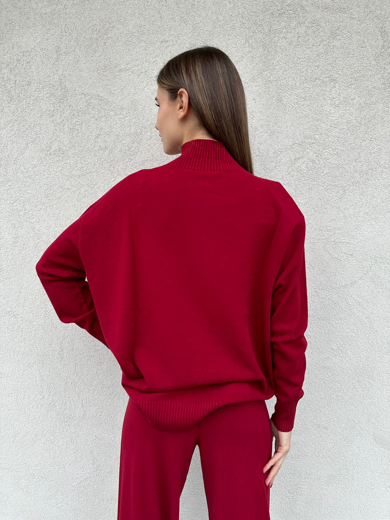 Maglia lupetto CILIEGIA - KONTATTO