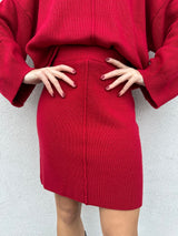 Gonna in maglia ROSSA - VICOLO