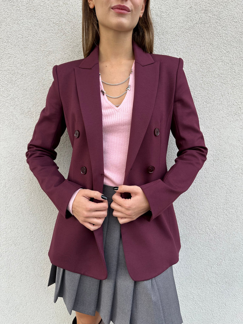 Giacca doppiopetto BORDEAUX - PATRIZIA PEPE