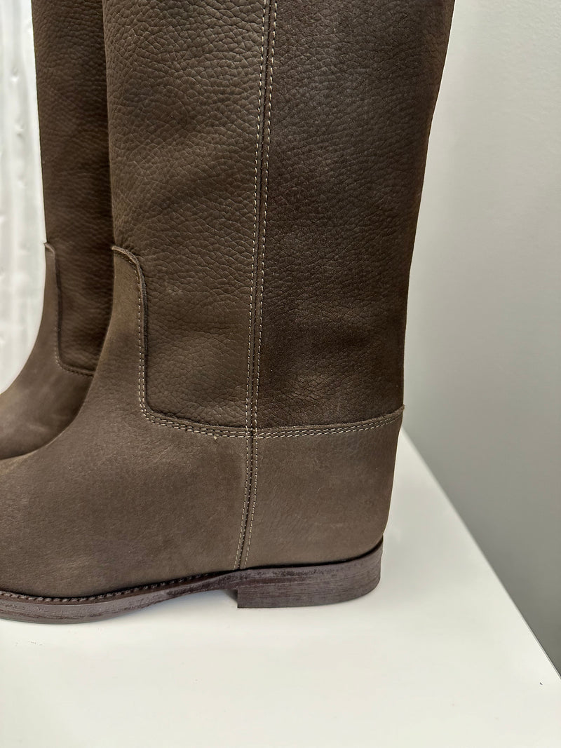 Stivale classico nabuk CIOCCOLATO - VIAROMA15