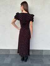 Abito Kristel ROSELLINE NERO - MAR DE MARGARITAS