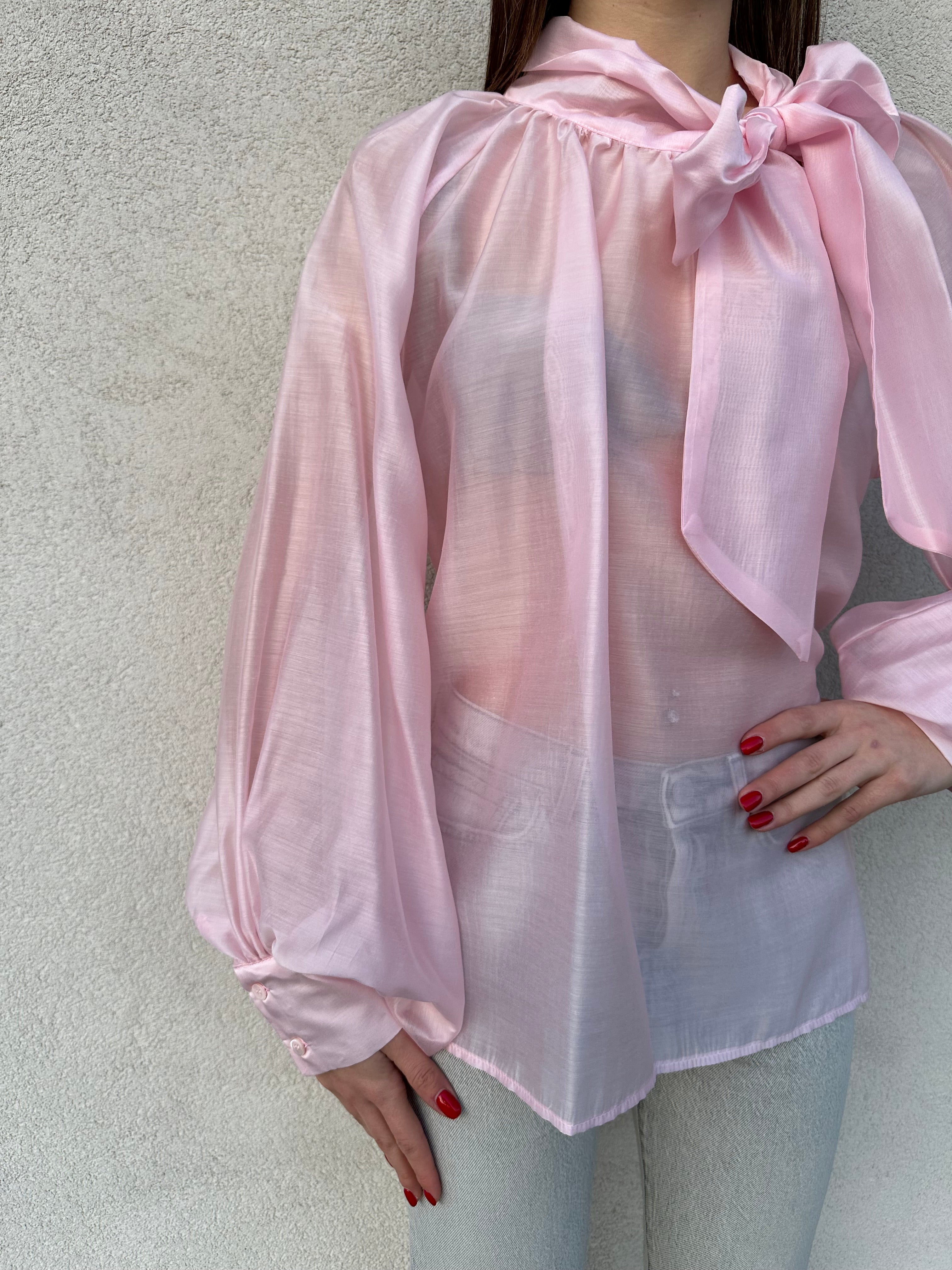 Camicia fiocco ROSA - VICOLO