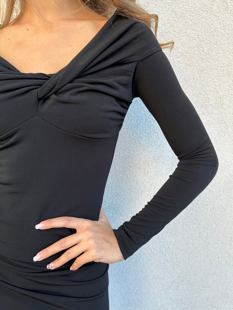 Abito torchon NERO - PATRIZIA PEPE