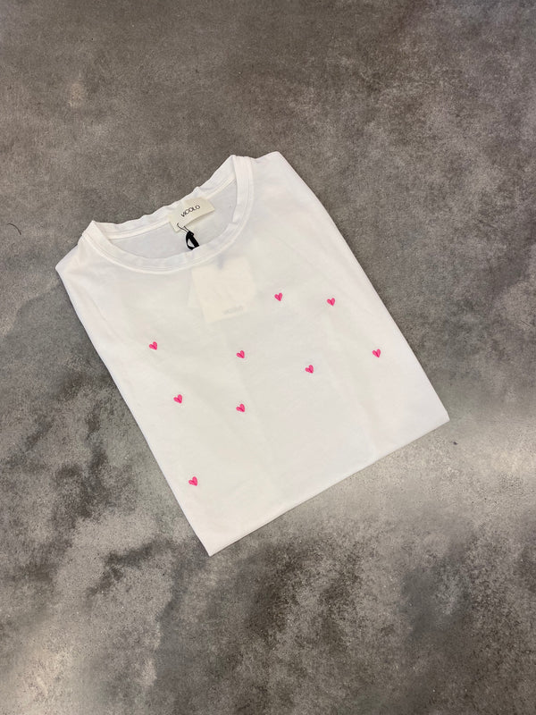 T-shirt CUORICINI rosa - VICOLO