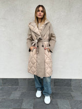 Cappotto mix piumino BEIGE - VICOLO