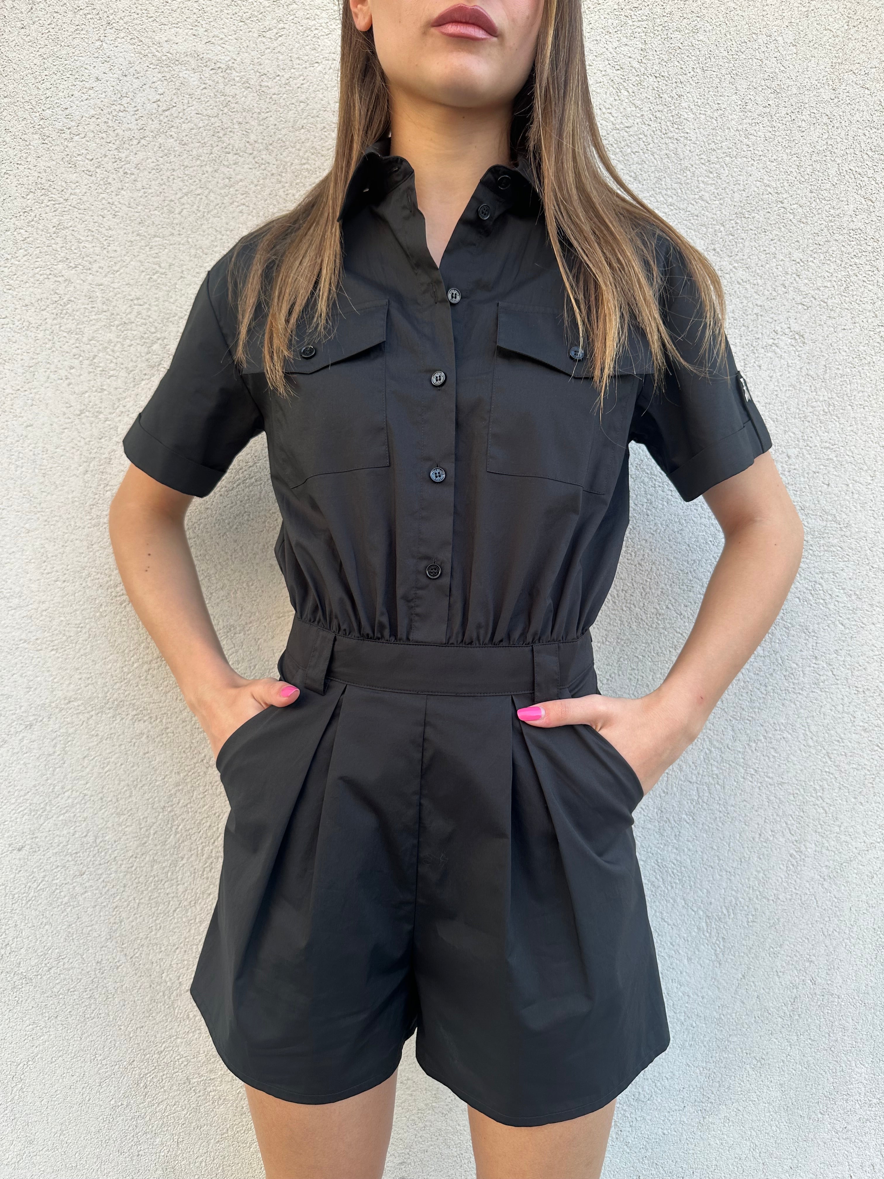 Tutina in popeline NERA - PATRIZIA PEPE